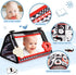 Baby Mirror Tummy Time Toys: 3 in 1 Black White High Contrast Baby Mirror with Book & Mat Montessori Toy for 0 3 6 9 12 Months Newborn Gifts for B...