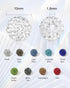 30 Pcs Rhinestone Beads for Jewelry Making, 10mm Round Black Bling Disco Ball Beads, Rhinestone Clay Beads for Crafting, Pens & Bling Baseball Bra...