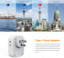 Australia New Zealand Power Adapter USB C, TESSAN Australia Power Plug Adapter with 4 Electrical Outlets 3 USB Ports (2 USB C), Power Adapter for ...