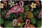 Embroidered Flamingo Tropical Palm Leaves Bath Rugs Mats Door Mat Outdoor Doormat Non Slip Absorbent Bathroom Floor Mat Carpet for Home Kitchen En...
