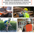 GOOFIT High Visibility Safety Vest for Men and Women Cycling Vest with Zip Reflective Vest Work Vest With 4 Front Pockets and Zip S Orange...