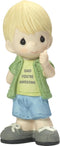 Precious Moments My Dad's Awesome Boy with Thumbs Up Bisque Porcelain Home Decor Collectible Figurine 1736...