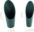 HOME-X Soil Scoops, Small Gardening Tools, Potting Scoopers, Bonsai Tool, Set of 2 Different Sizes – Green- 6 ½” x 2 ½ “ and 6 ¼ “ x 1 ¾ “...