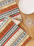 BOXAN Antique Southwestern Native Design Table Runner Cloth, Boho Cotton Geometric Striped Pattern Tribal Table Cover for Farmhouse Home Dinning L...
