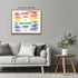 Posterizer 1 pcs-Everyone is welcome here-Rainbow color quote-Gay & LGBTQ Art-Watercolor Art-Gift for Teachers-School and classroom art- UNFRAMED ...