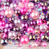 75g Mix Resin Pearls Rhinestones Kit, 3-10mm Half Pearls and 2-6mm Flatback Rhinestones for Nail Art Decoration Shoes Clothes Tumblers Scrapbookin...