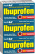 HealthA2Z® Ibuprofen 200mg | Pain Relief | Body Aches | Headache | Arthritis | Cramps | Back Pain | Fever Reducer… (30 Counts (Pack of 3))...