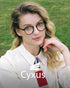 Cyxus Nerd Glasses Round Blue Light Glasses for Women Men Reduce Eye Strain UV Blocking for Computer Screen?8065T01 Black?...