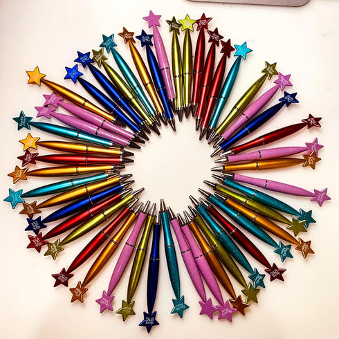 60 Pcs Sparkle More Star Students of the Week Inspirational Pens Dream it Bigger Shine Bright Motivational Gifts Awards Class of 2024 Gifts Gradua...