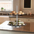 Chef Buddy Dessert Tower, 2-Tier Round Glass Display Stand...