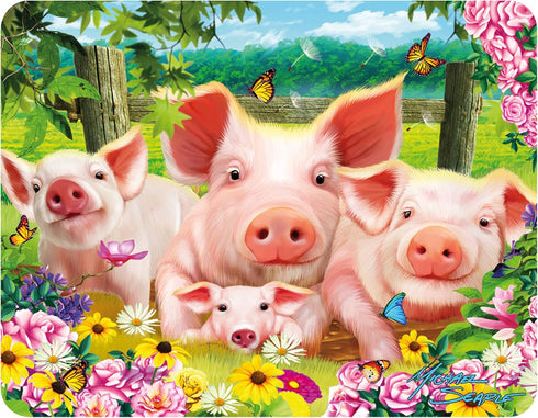 Magnet - Pig Pen from Deluxebase. Lenticular 3D Farm Fridge Magnet. Magnetic Decor for Kids and Adults with Artwork Licensed from Renowned Artist,...