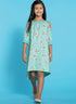 McCall Pattern Company McCall's M7798 Learn Girl's Cold Shoulder and Raglan Sleeve Dress Sewing Patterns, Sizes 7-14, 7-8-10-12-14, White...