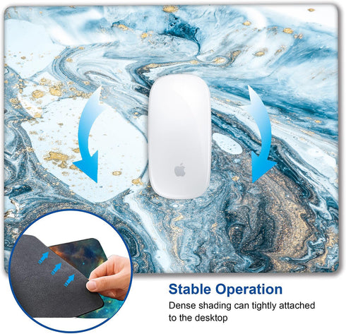 Blue and White Spiral Marble Mouse pad Customized Mousepad Non-Slip Rubber Base Mouse Pads for Computers Laptop Office Desk Accessories Mouse pad...