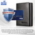Mens Wallet with Chain, Genuine Leather Trifold Wallet RFID Blocking Anti-Theft Chain for Biker, Motorcycle(Black)...