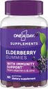 One A Day Elderberry Gummies with Immunity Support from Vitamin C and Zinc, Gluten Free Immune Support Gummies, Elderberry Gummies for Adults, 60 ...