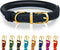 OOPSDOGGY Reflective Rolled Leather Dog Collar for Large Dogs, Adjustable Soft Padded Pet Collar for Large Breed Dogs (L, 14"-18", Black)...