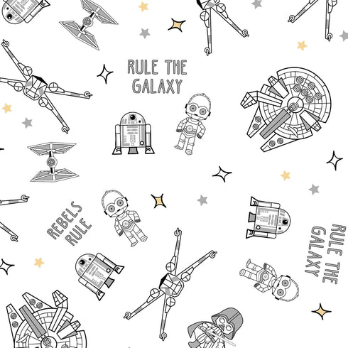 Lambs & Ivy Star Wars Signature Rebels Rule Cotton Fitted Crib/Toddler Sheet...