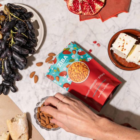 Ziba Foods Heirloom Gurbandi Raw Almonds | Non-GMO, Vegan, Whole 30 Friendly, Keto & Paleo | Heirloom Superfood Naturally High In Vegan Protein & ...