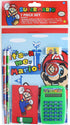 Mario Bros. Calculator School Supplies Set - 7 Piece Bundle for Back to School...