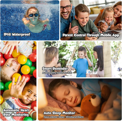 ZURURU Kids Smart Watch for Boys Girls Teens Gifts Idea for 6-14 Years Old, Kids Fitness Tracker Sleep Monitor Step Counter Stop Watch Pedometer A...
