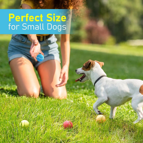 PrimePets Mini Tennis Balls for Dogs, 2 Inch Squeaky Dog Toys, Interactive Dog Toy Balls for Indoor Outdoor, Dog Squeaky Toys for Small & Medium D...