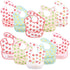 Hudson Baby Unisex Baby Waterproof Polyester Bibs, Cute Fruit, Feeder...