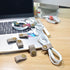 Cord Organizer,Cord Keeper,Cable Organizer USB Holder,Cable Management,Cable Straps,Earbud case,wrap Headset Winder,Phone Earphone Clips Ties (gra...