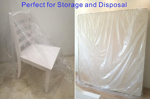 ComfortHome Mattress Bag for Moving and Storage, 4 Mil Extra Thick, Queen and King Size, 1 Pack...