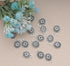 Ruwado 50 Pcs Round Flower Jewelry Making Kits Small 14.6 x 10.7 mm Metal Kits for DIY Crafting Project Necklace Bracelet Key Chain (Silver)...
