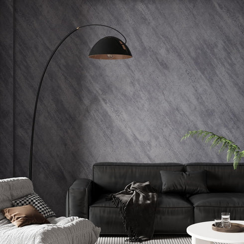 16"×118" Thick Dark Grey Concrete Contact Paper for Countertops 3D Darker Gray Concrete Wallpaper Peel and Stick Removable Cement Wall Paper Vinyl...
