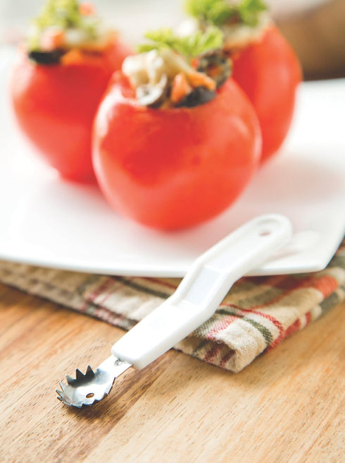 Fox Run Tomato Core-It Corer, Stainless Steel, White...