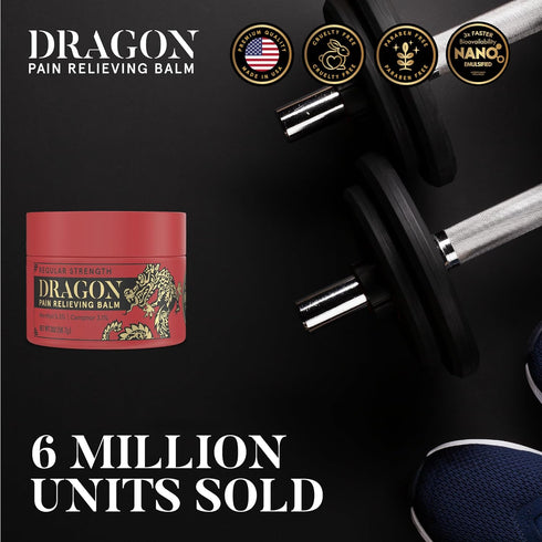 Dragon Pain Relieving Balm 2.0 oz Jar Regular Strength Muscle and Joint Discomfort Relief for Back, Elbows, Feet, Hands, HIPS, Legs and Neck...