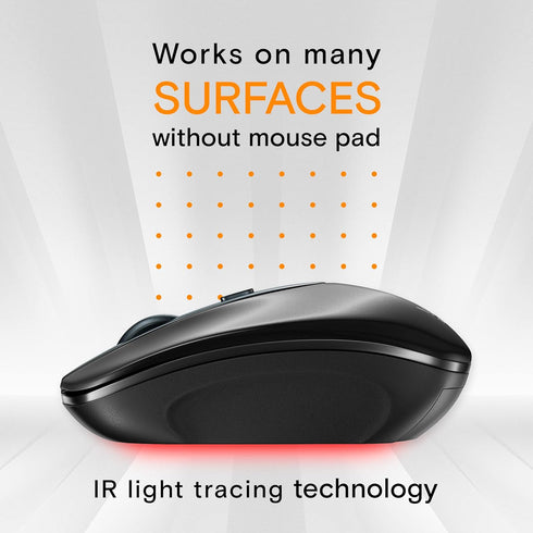 Silent Wireless Mouse for Laptop Small Compact Cordless Computer Mice with USB 2.4 GHz – Quiet Click, 3 DPI Levels, Travel Mouse – Portable for PC...
