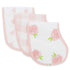 Ziggy Baby Muslin Burp Cloths, Burpy Bib Set (3 Pack) Pink Peony, Heart and Buffalo Plaid...