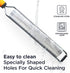Deiss PRO Citrus Lemon Zester & Cheese Grater — Parmesan Cheese, Lemon, Ginger, Garlic, Nutmeg, Chocolate, Vegetables, Fruits - Razor-Sharp Stainl...