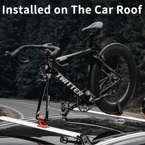 MUQZI Quick Release Fork Mount, Bike Car Roof Mount Rack Road Bicycle Fork Block Thru Axle Wheel Holder, Truck Bed Fork Mount with Installation Ad...