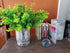 Ouddy Decor 8 Bundles Artificial Greenery Stems Fake Plants Outdoor UV Resistant Faux Plastic Boxwood for Kitchen Office Garden Porch Farmhouse Wi...