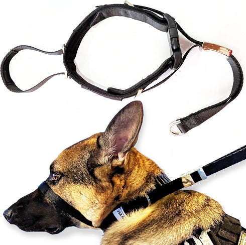 Dog Headcollar for Large Dogs (L), No-Pull Dog Collar for Large Dog. This No-Pull Dog Headcollar does not harm or hurt your dog and works better t...