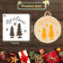 24pcs Christmas Stencils for Crafts, 3x3in Small Christmas Templates for Painting on Wood Reusable Snowman Decoration Stencils for DIY Xmas Orname...