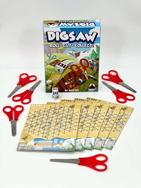 Stronghold Games Digsaw: Roll-and-Cut Archaeology Game - Fun Family Game for Ages 14+ - Plays in 25 Minutes - from The Makers of Terraforming Mars...