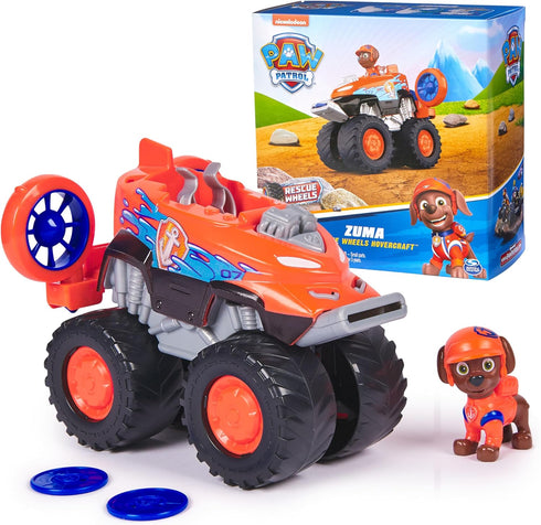 Paw Patrol: Rescue Wheels Zuma’s Hovercraft, Toy Truck with Projectile Launcher and Collectible Action Figure, Kids Toys for Boys & Girls Ages 3+...