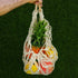 2 Pcs 11.8 x 20 Inch Large Macrame Fruit Hammock Under Cabinet Veggie Banana Hammock Hanging Fruit Basket Saves Counter Space for Kitchen Hand-wov...