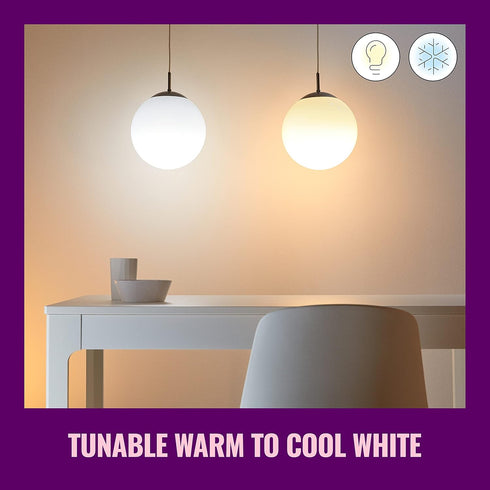 WiZ Clear 40W BA11 Tunable White Filament LED Smart Candle-Shaped Bulb - Pack of 1 - E12- Indoor - Connects to Your Existing Wi-Fi - Control with ...