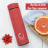 Pure Zen Tea Thermos with Infuser for Hot and Cold Infusions - Stainless Steel - Tea Infuser Bottle - Leakproof Travel Mug with Filter - 15oz - Re...