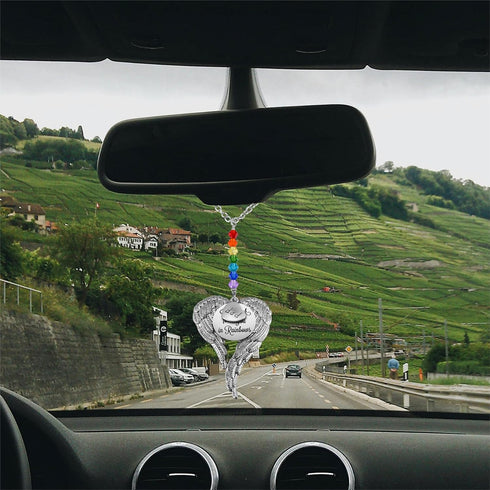 Loss of Father Gift, Grief Gift, Sympathy Gift, Dad Remembrance Rear View Mirror Car Charm, Father Memorial Gift, Bereavement Keepsake, Condolence...