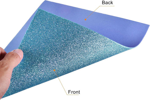 uxcell Blue Glitter EVA Foam Sheets 11 x 8 Inch 2mm Thick for Crafts DIY Projects 24 Pcs...