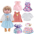 Girl Doll Clothes and Accessories 6 Sets Doll Clothes for 12 Inch Dolls Alive-Baby Doll Clothes Dress Pajamas Lovely Baby Doll Outfits Accessories...