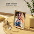 Plate Stands for Display - 4.5 Inch Metal Square Wire Plate Holder Display Stand + Picture Frame Stand Holder Easel for Book, Decorative Plate, Pl...
