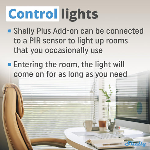 Shelly Plus Add-On | Bluetooth Add-On for Shelly Plus Devices | Measure Temperature and Humidity | Home Automation | Works with Alexa & Google Hom...