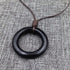 Long Wooden Pendant Necklaces for Women Black Boho Handmade Necklace for Sweater...